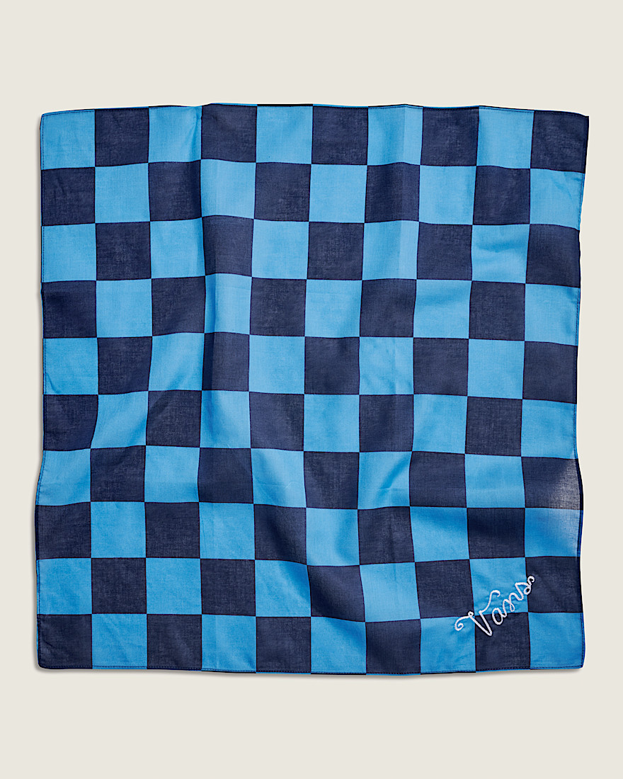 Waffle Shop Checkerboard Clash Bandana VANS Navy Blue HERO