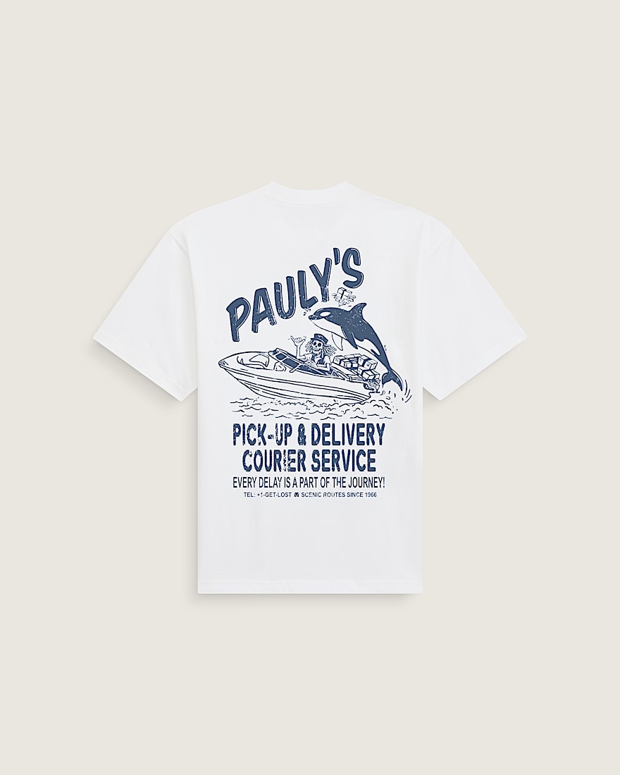 Paulys Delivery TShirt VANS White HERO