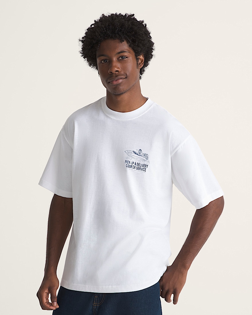 Paulys Delivery TShirt VANS White ALT2