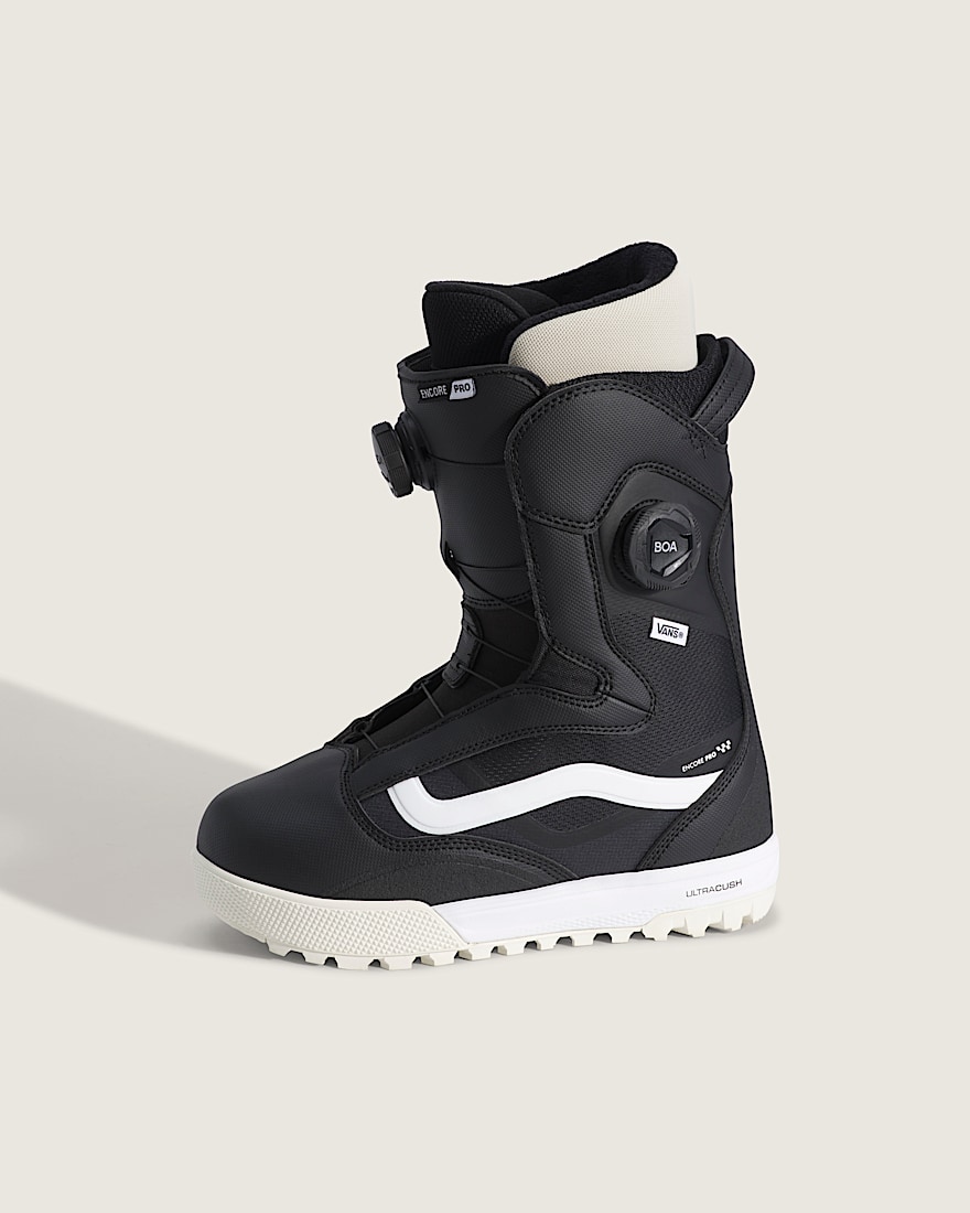 Womens Encore Pro 20 Snowboard Boot VANS Black  White HERO