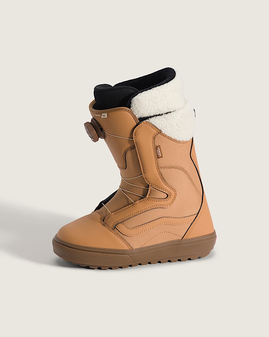 Womens Encore OG Snowboard Boot VANS Sherpa Tan Brown  Medium Gum HERO