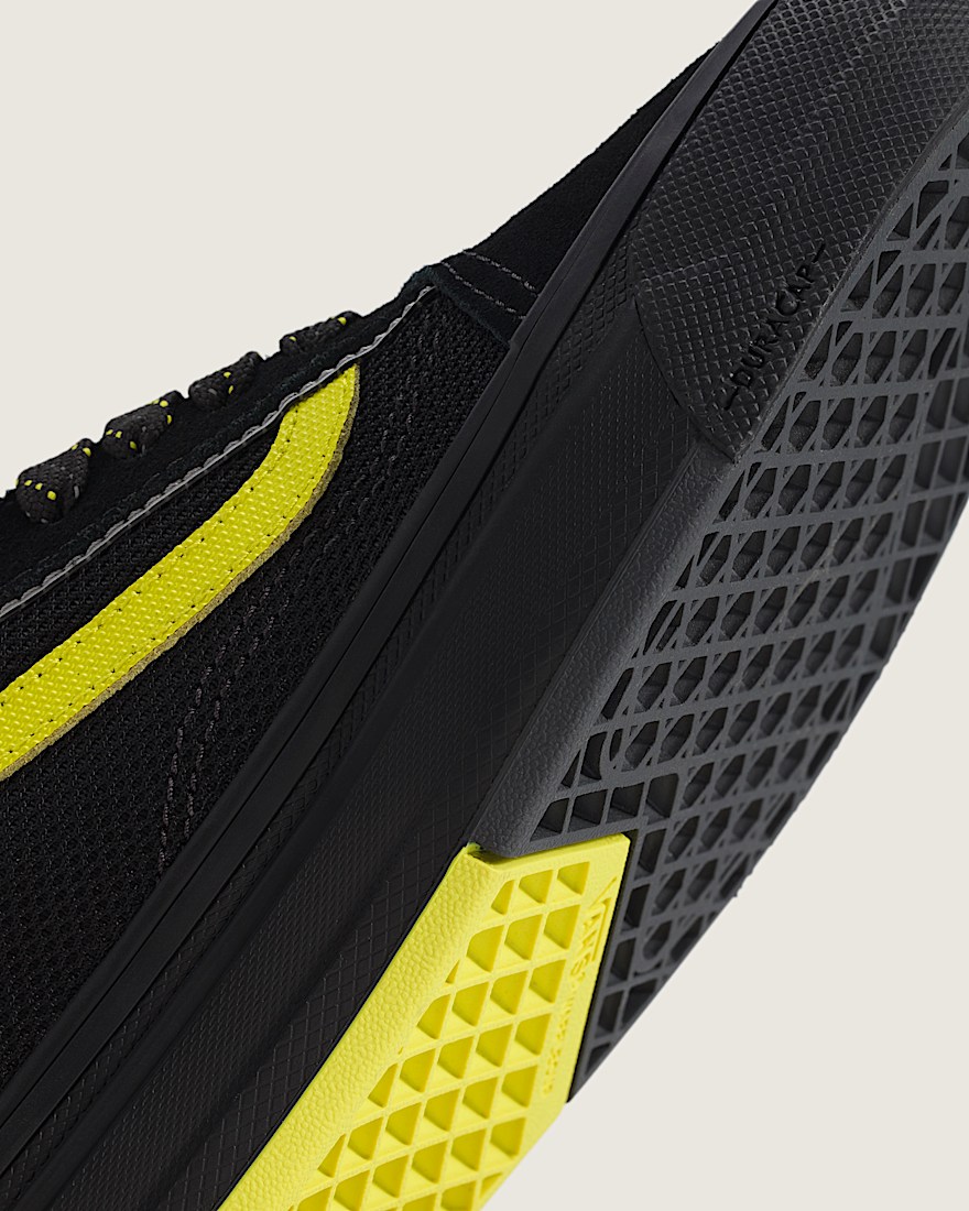 Skate Old Skool Wafflecup Shoe VANS Black  Lime Green ALT5