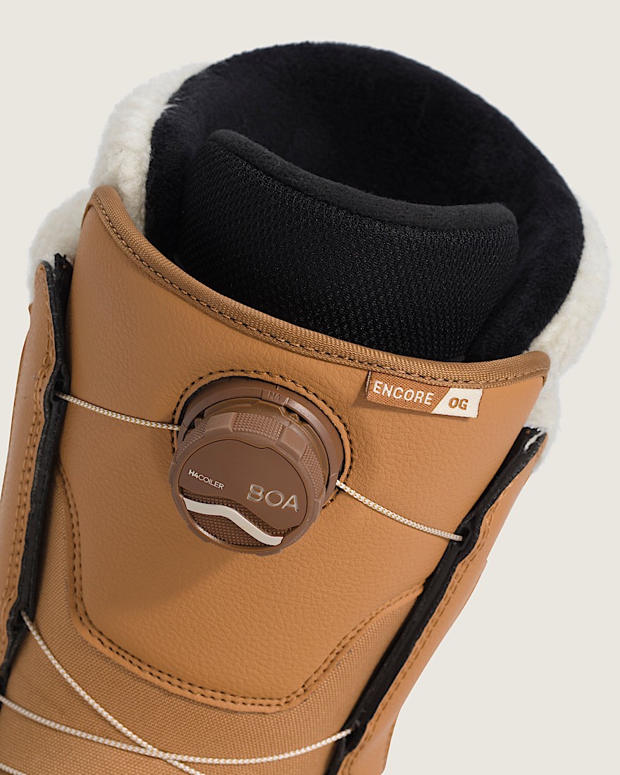 Womens Encore OG Snowboard Boot VANS Sherpa Tan Brown  Medium Gum ALT7