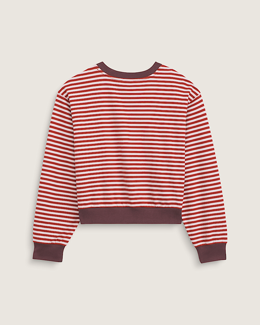 Molly Long Sleeve Henley VANS Pale Petal Pink Poppy Ember Red ALT1