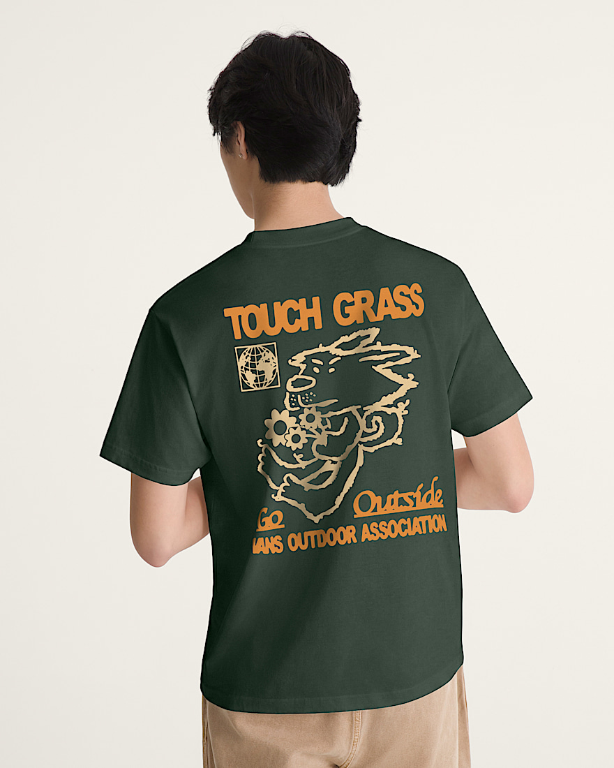 Touch Grass TShirt VANS Forest Green ALT3