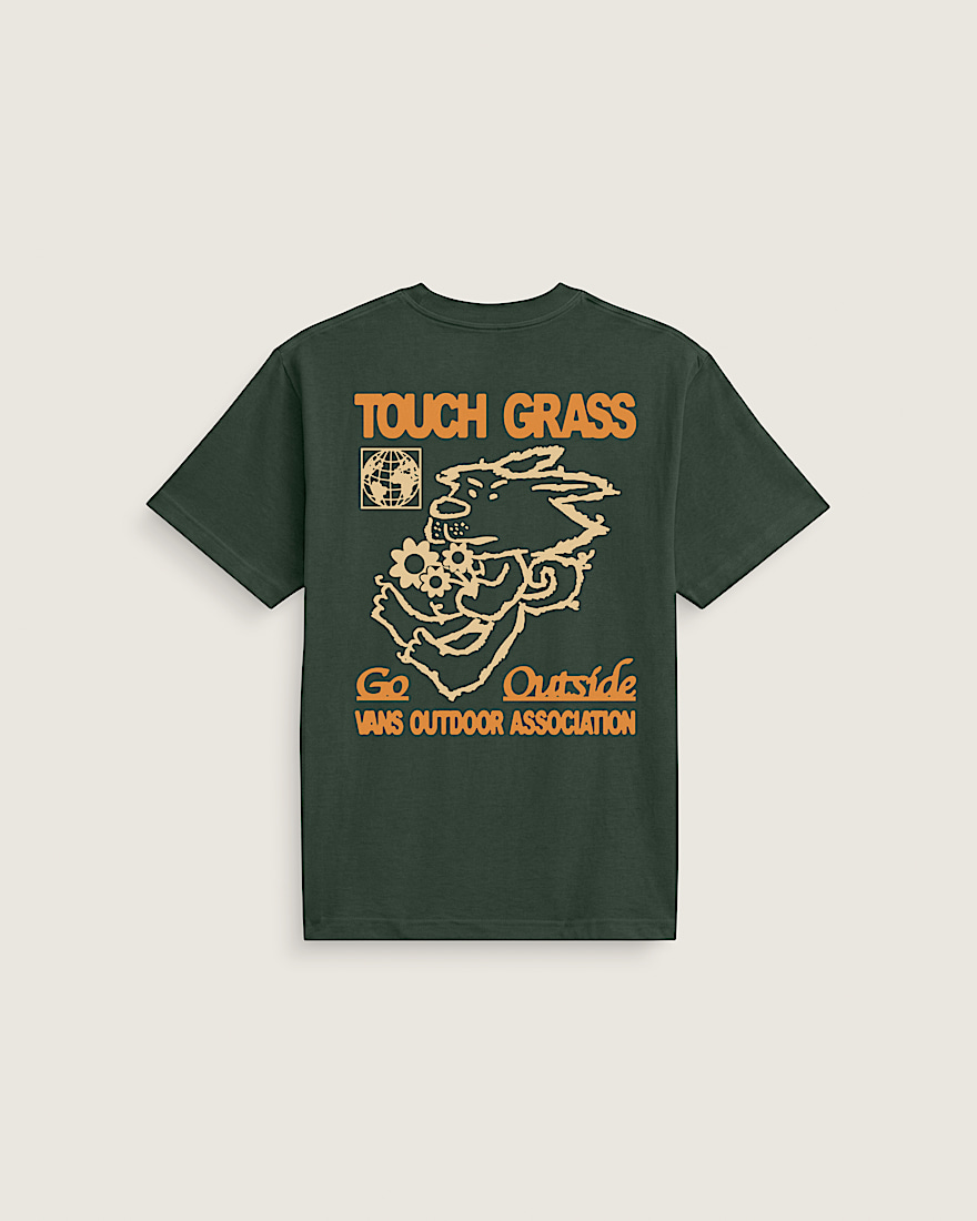 Touch Grass TShirt VANS Forest Green HERO