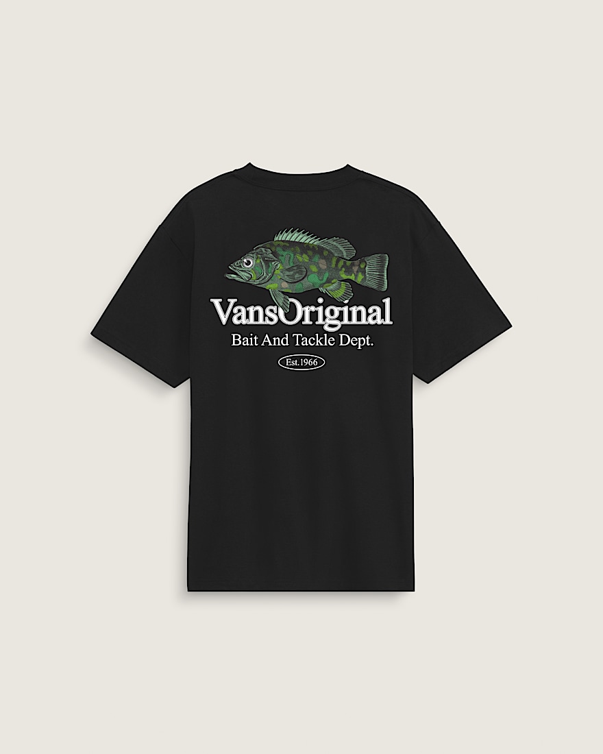 Bait and Tackle TShirt VANS Black HERO