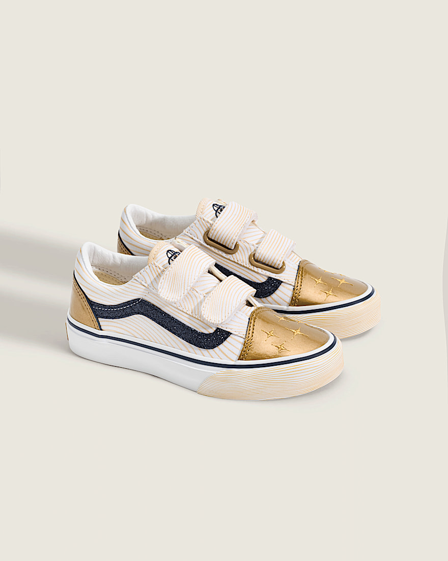 KPop Demon Hunters x Vans Little Kids Old Skool V Shoe VANS KPop Demon Hunters Golden ALT1