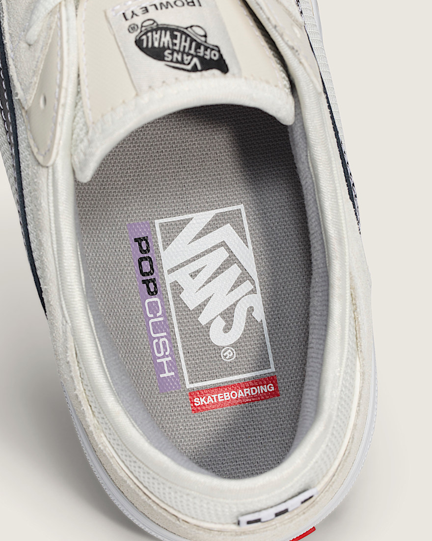 Skate Rowley Shoe VANS Marshmallow White  Black ALT4