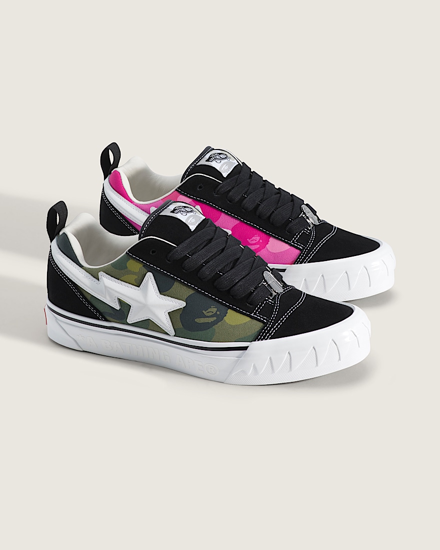 Vans x BAPE Premium Knu Skool VANS Camo Green ALT1