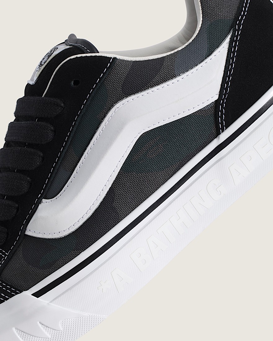 Vans x BAPE Premium Knu Skool VANS Camo Black ALT4