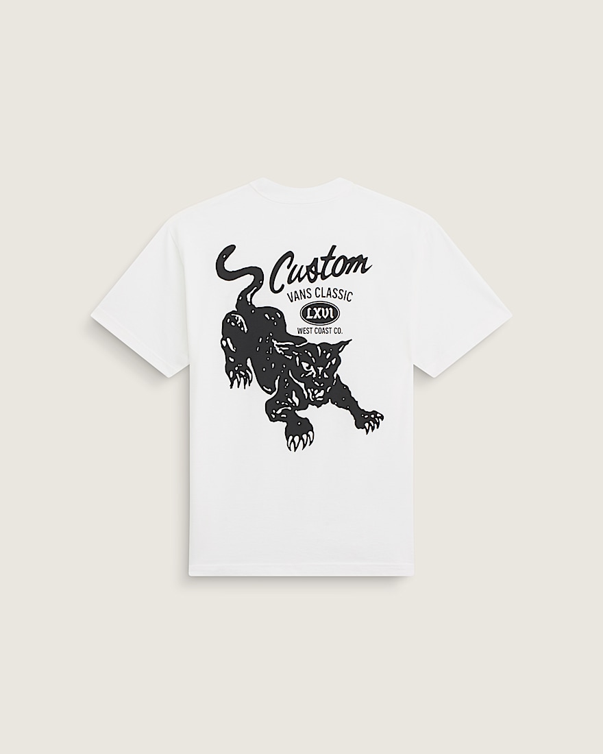 Custom Cat TShirt VANS White HERO