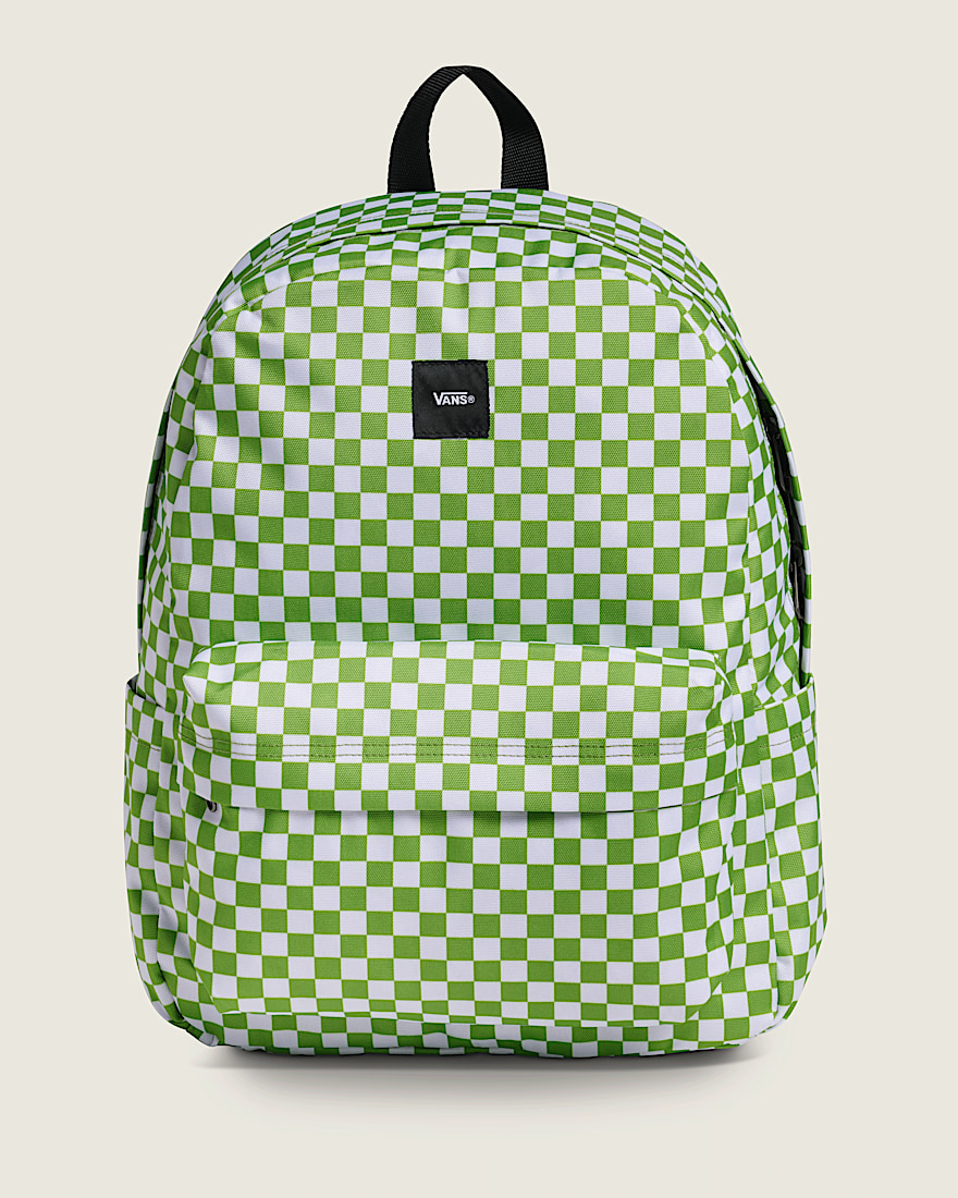 Checkerboard Old Skool Check Backpack VANS Lime Burst Green HERO