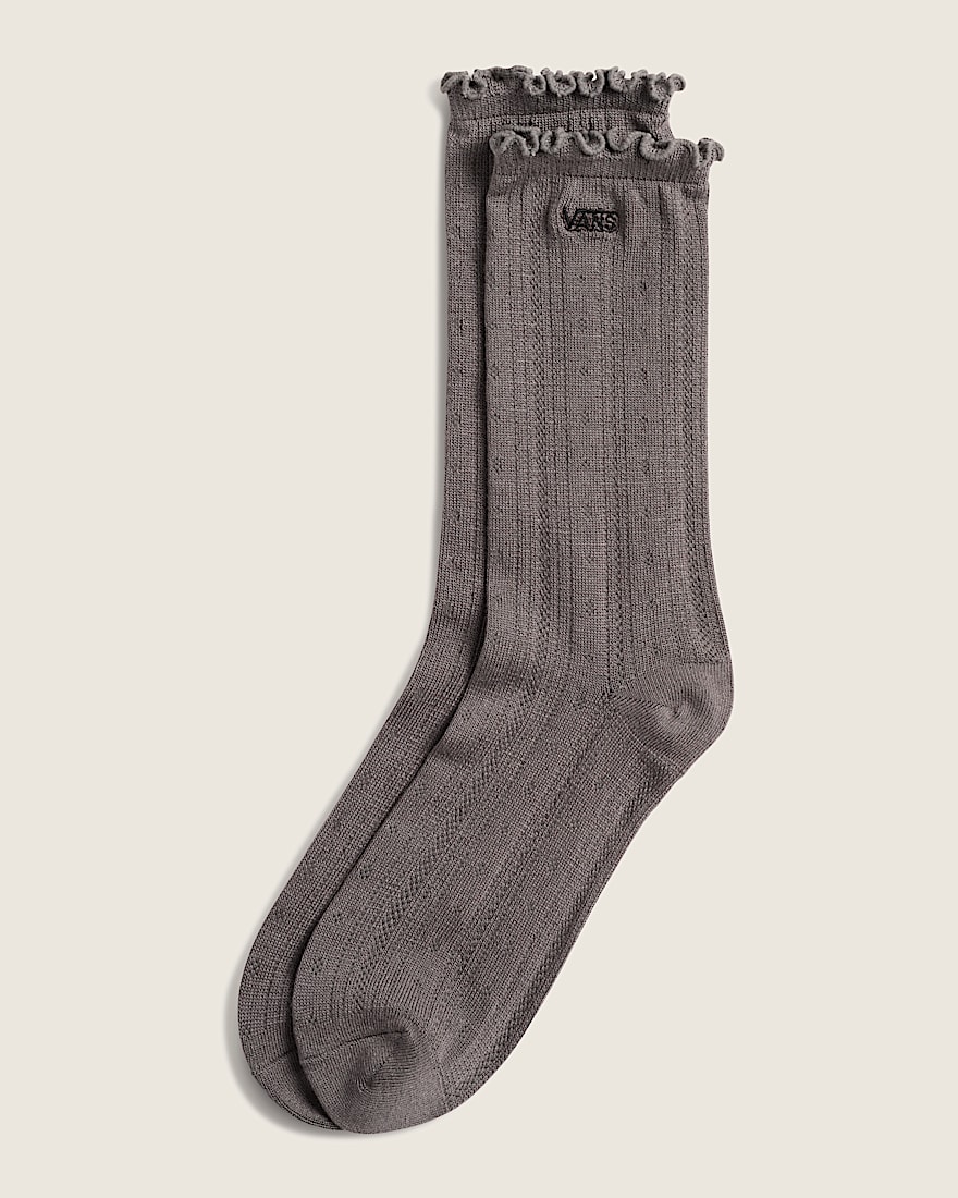 Pointelle Crew Socks VANS Pewter HERO