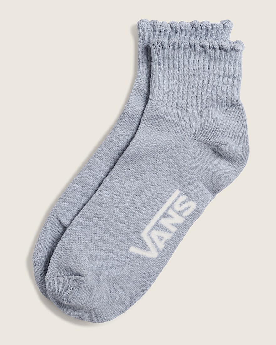 Scallop Quarter Crew Socks VANS Soft Slate HERO
