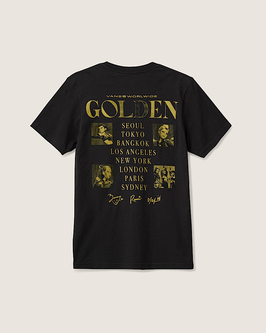 KPop Demon Hunters x Vans Kids Takedown Tour TShirt VANS Black ALT1