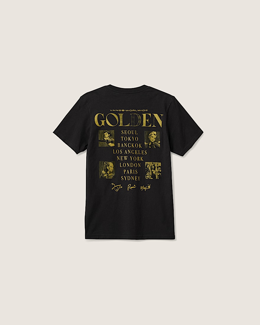 KPop Demon Hunters x Vans Little Kids Takedown Tour TShirt VANS Black ALT1