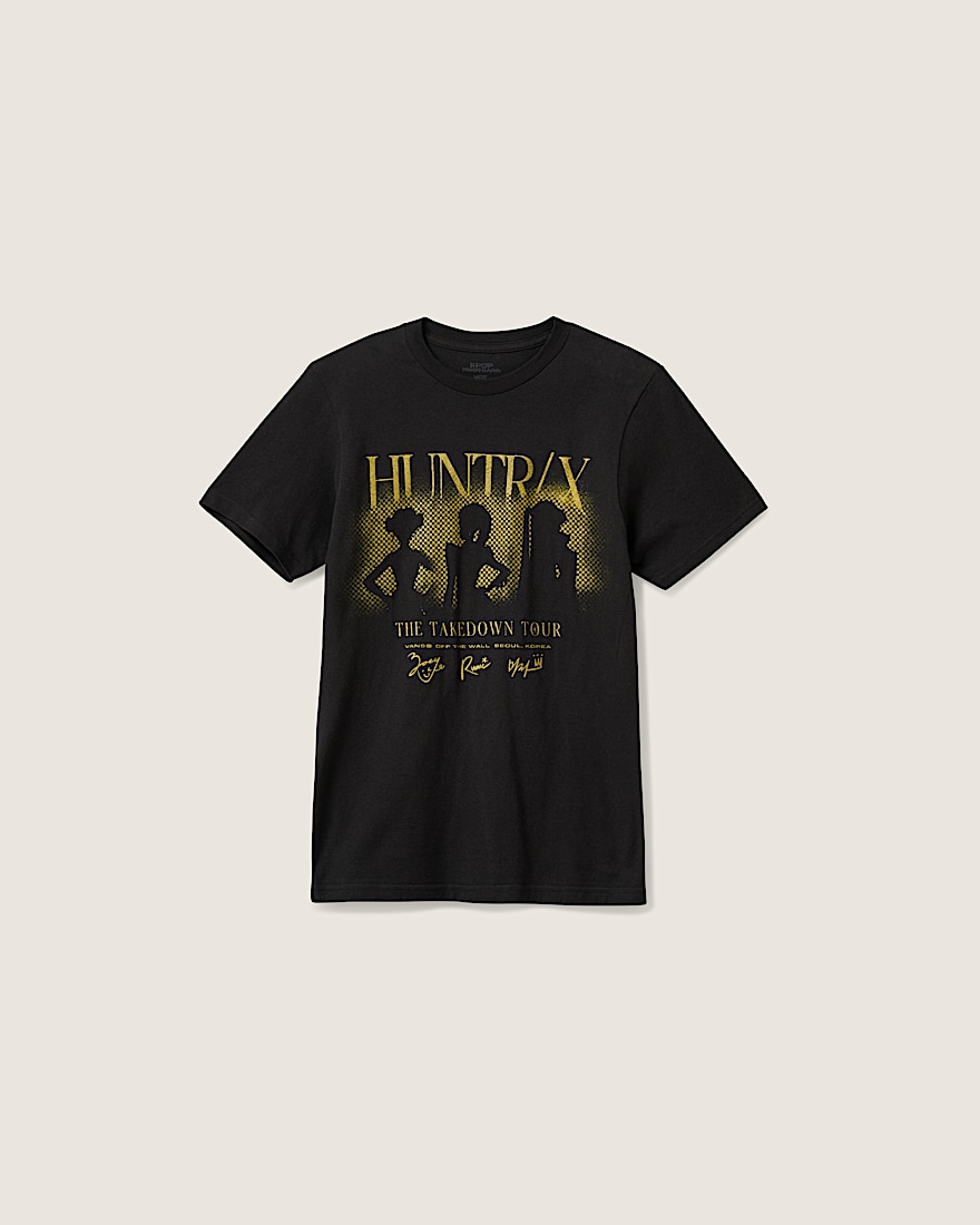 KPop Demon Hunters x Vans Little Kids Takedown Tour TShirt VANS Black HERO