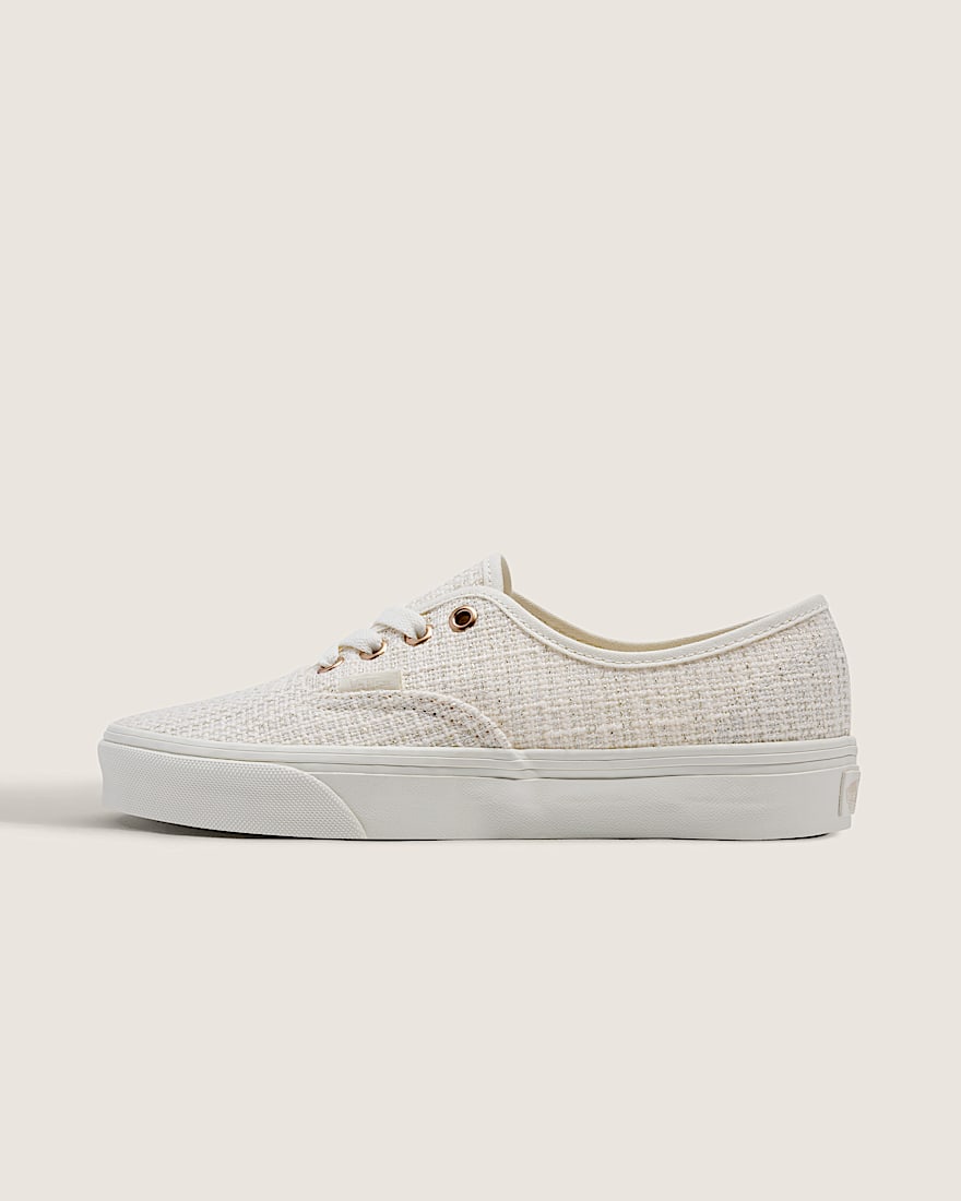 Authentic Shoe VANS Marshmallow White  Metallic Beige HERO