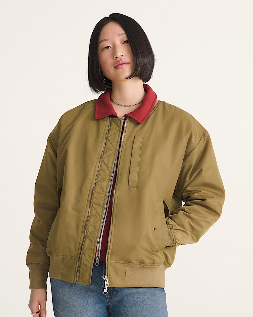 Bomber Jacket VANS Olive Brown ALT2