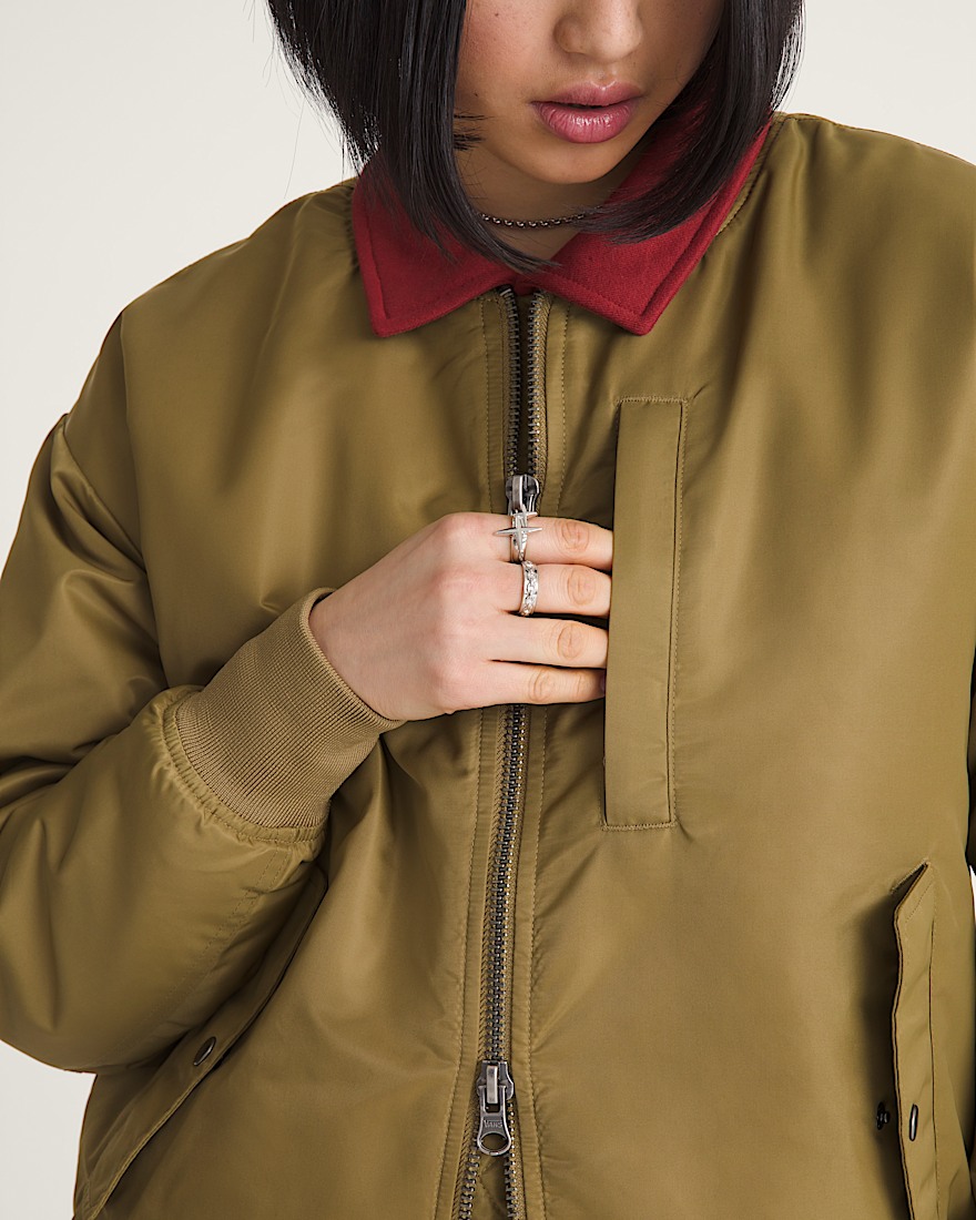 Bomber Jacket VANS Olive Brown ALT5