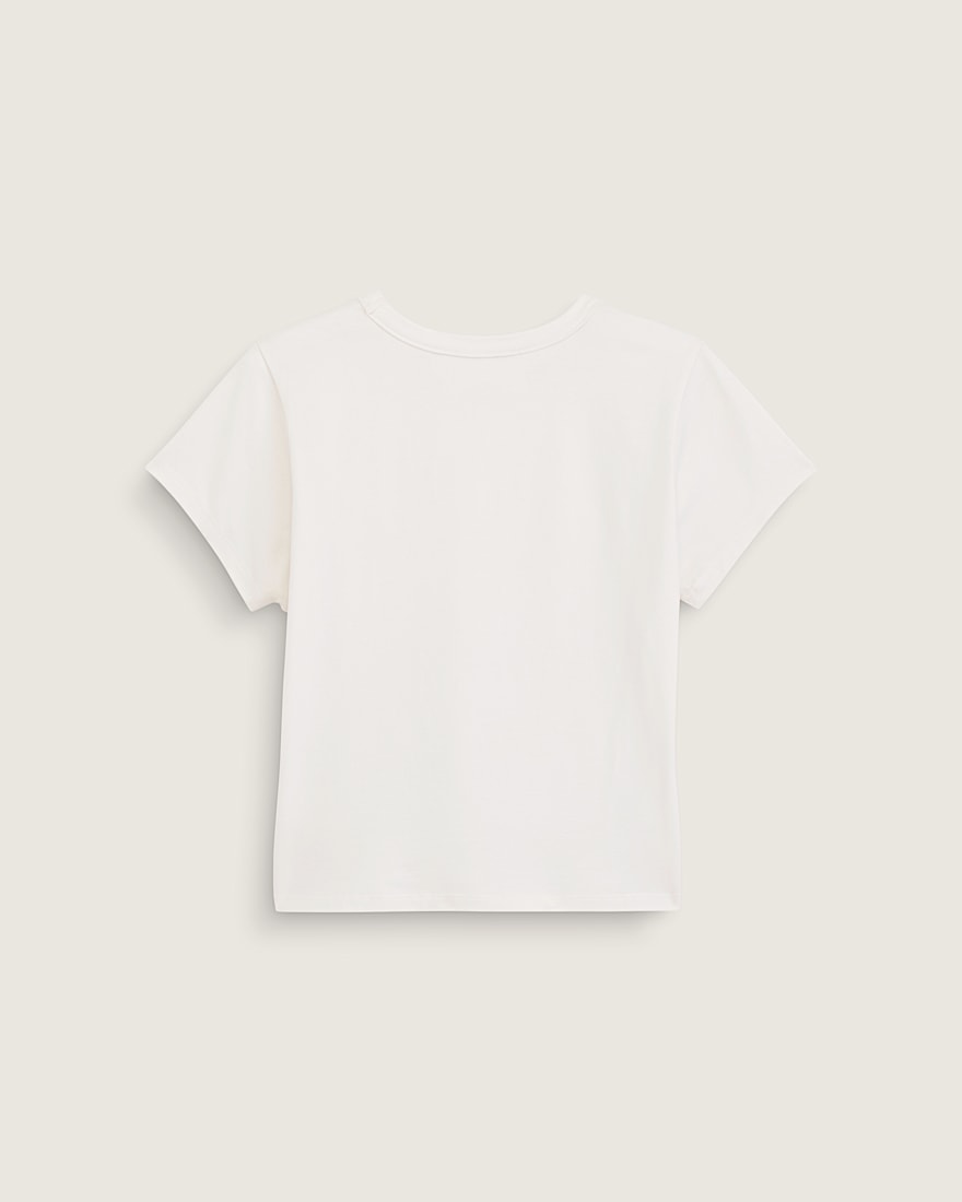 Embroidered Knit Shirt VANS Marshmallow White ALT4
