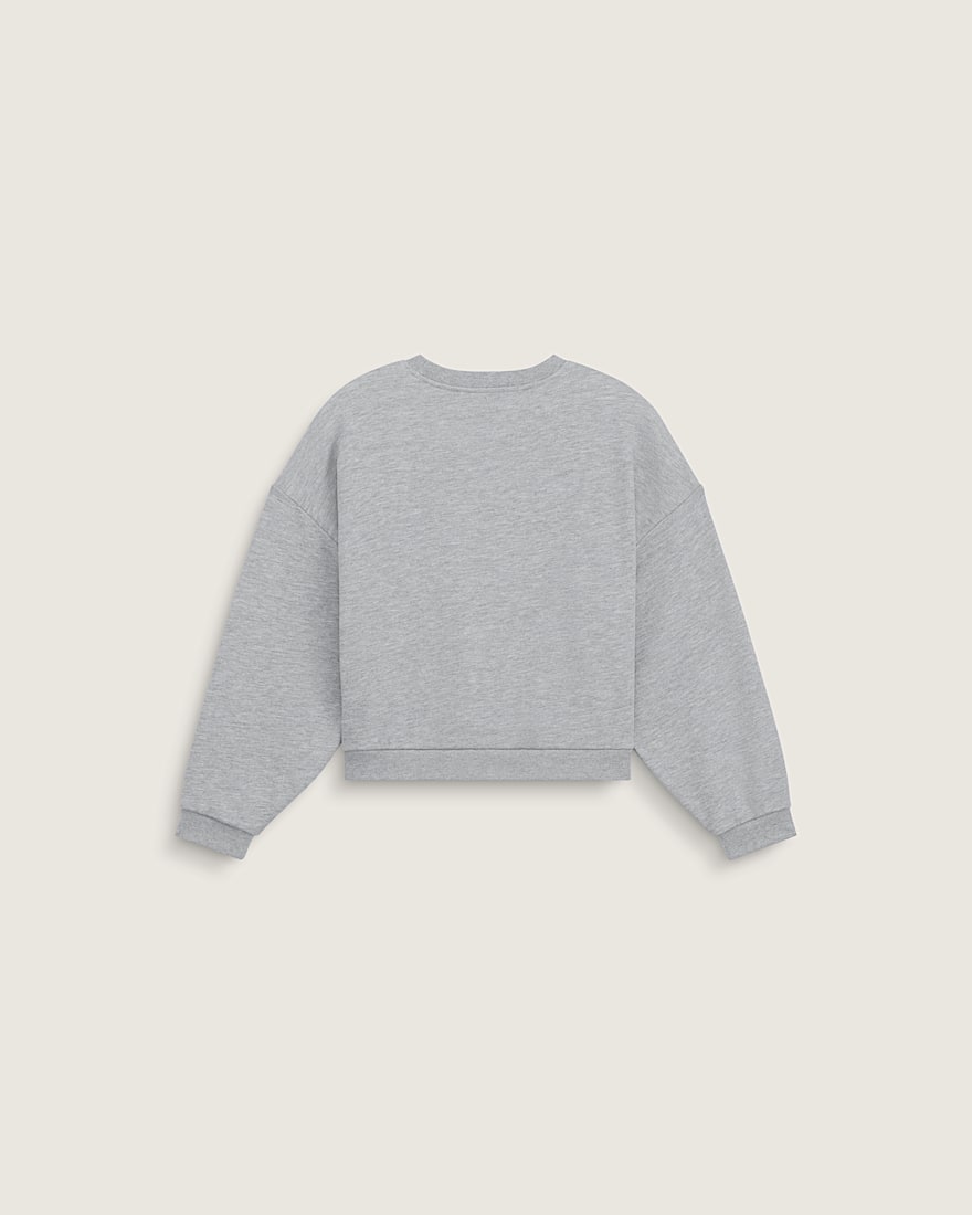 Kids Kohana Slouchy Crew Sweatshirt VANS Cement Heather Grey ALT1