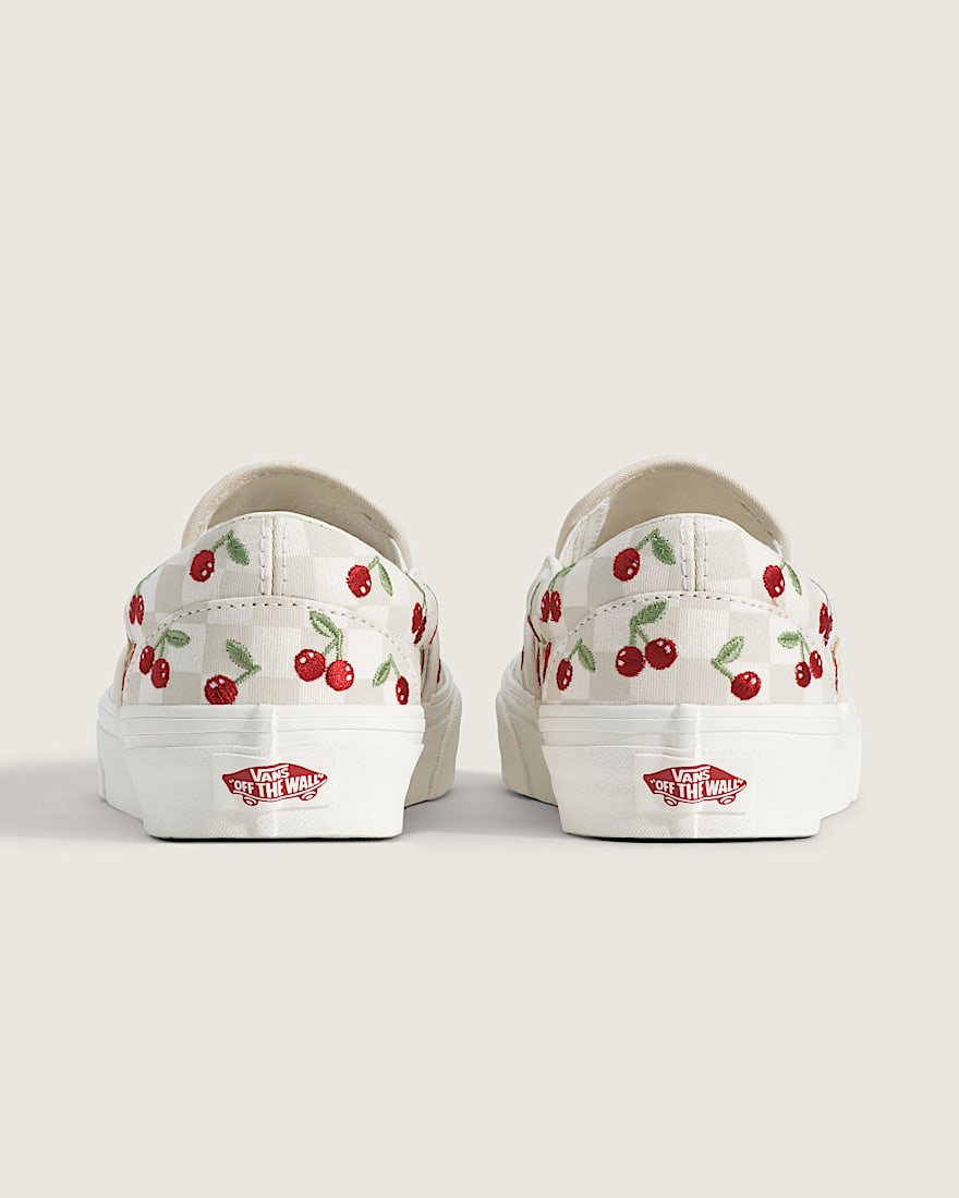 Classic SlipOn Checkerboard Shoe VANS Checkerboard Turtledove White  Marshmallow White ALT3