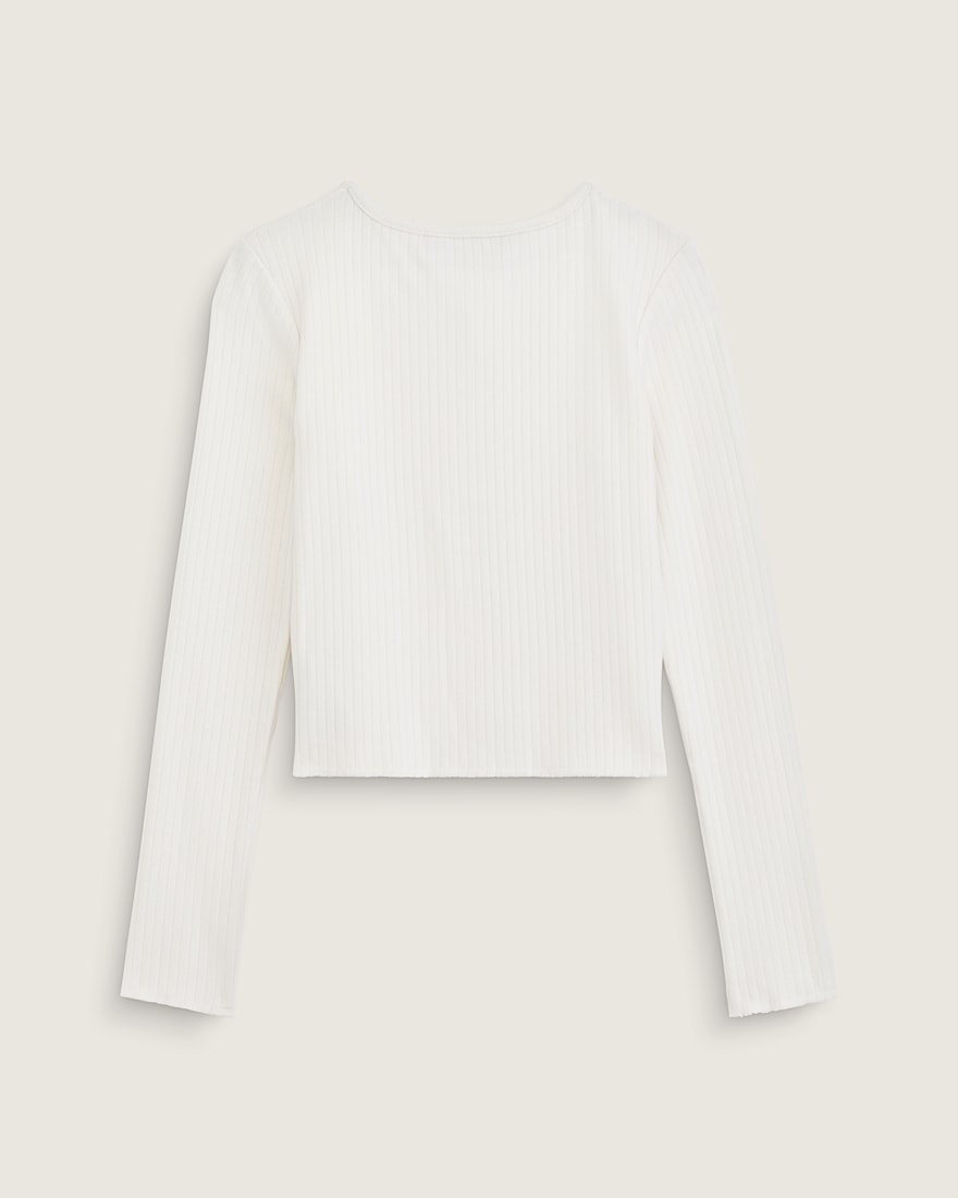 Long Sleeve Button Up Shirt VANS Marshmallow White ALT1