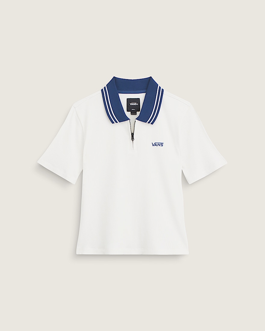 Priscilla Polo Shirt VANS Egret White HERO