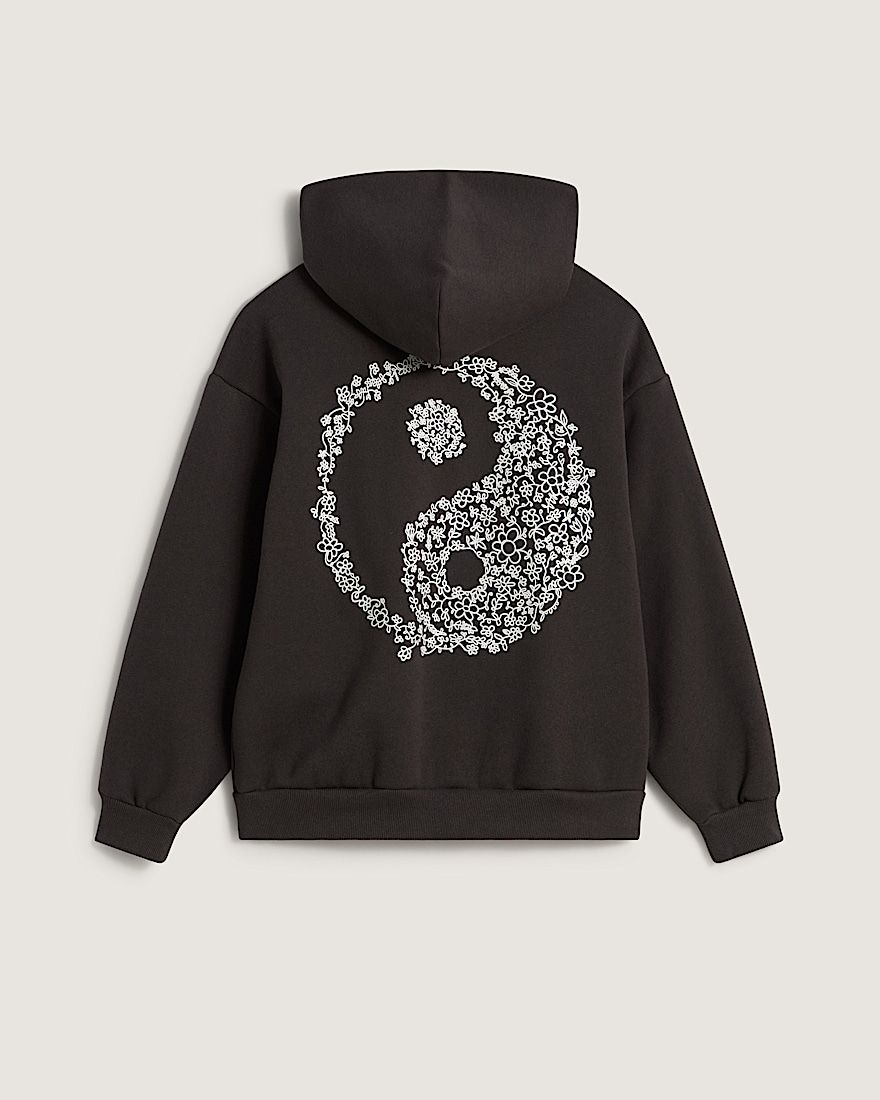 Yin and Yang Pullover Hoodie VANS Faded Black HERO