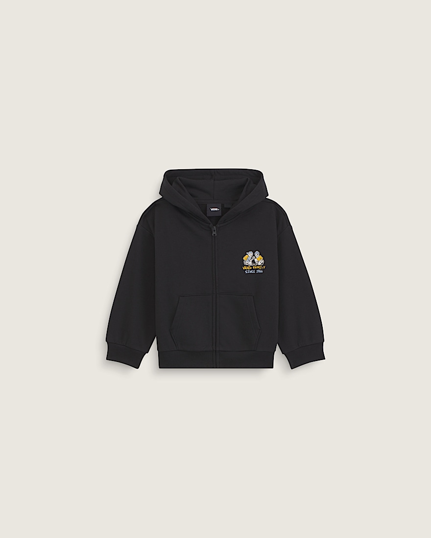 Little Kids Checker Bros Zip Hoodie Set VANS Black ALT1