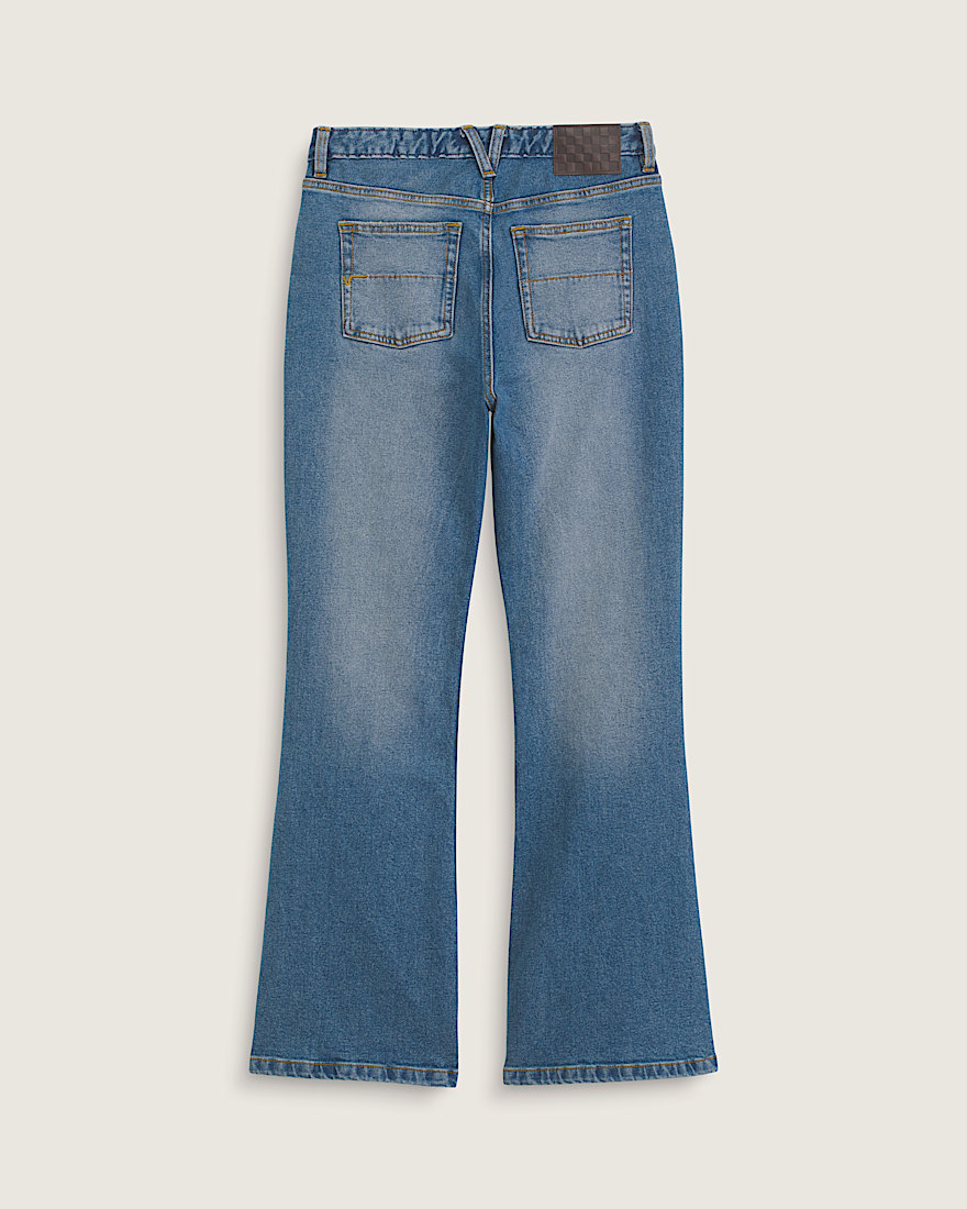 Check5 Mid Rise Boot Cut Pants VANS Vintage Indigo ALT1