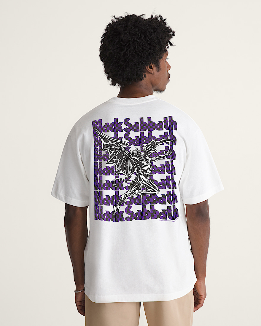 Black Sabbath TShirt VANS White ALT3