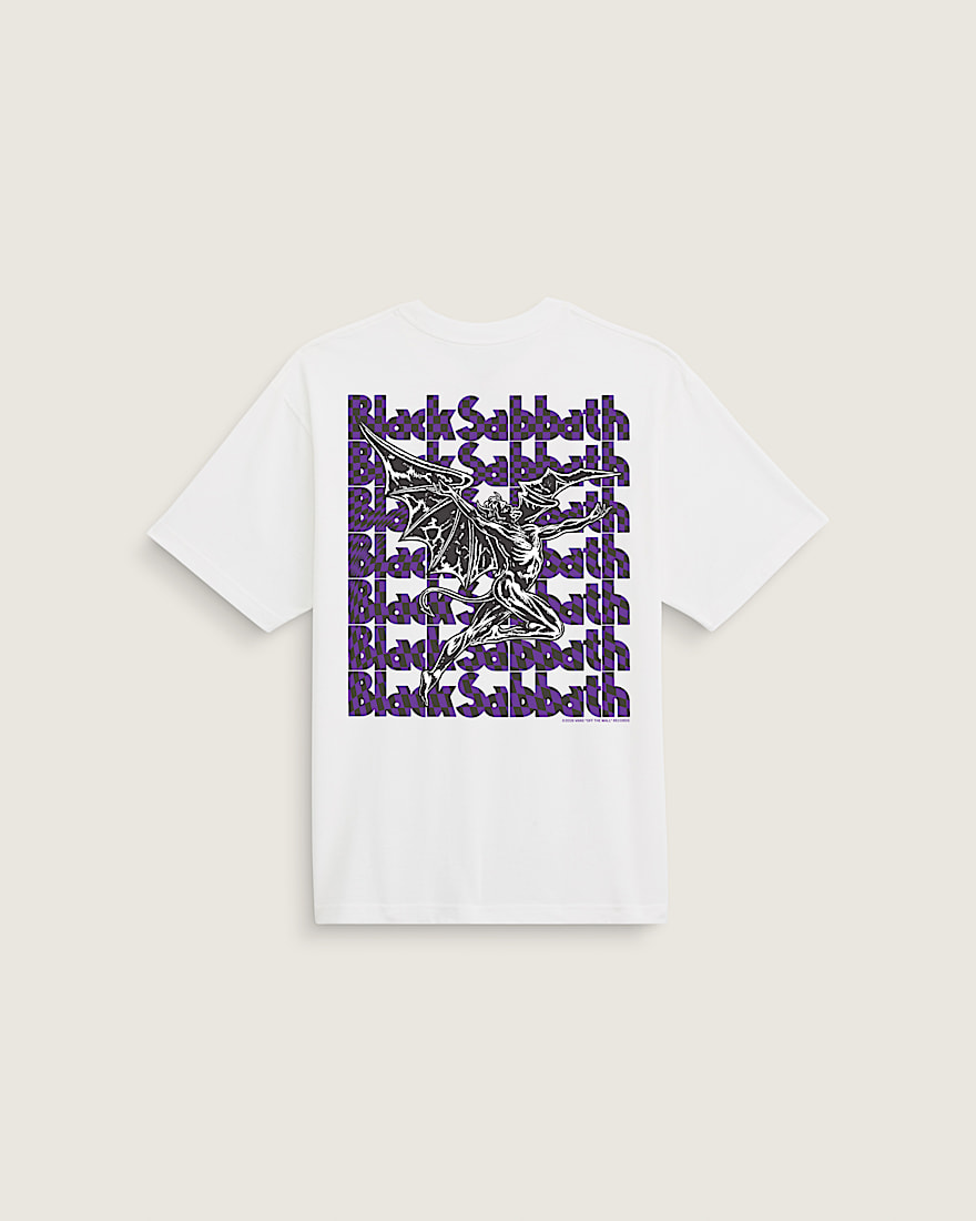 Black Sabbath TShirt VANS White HERO