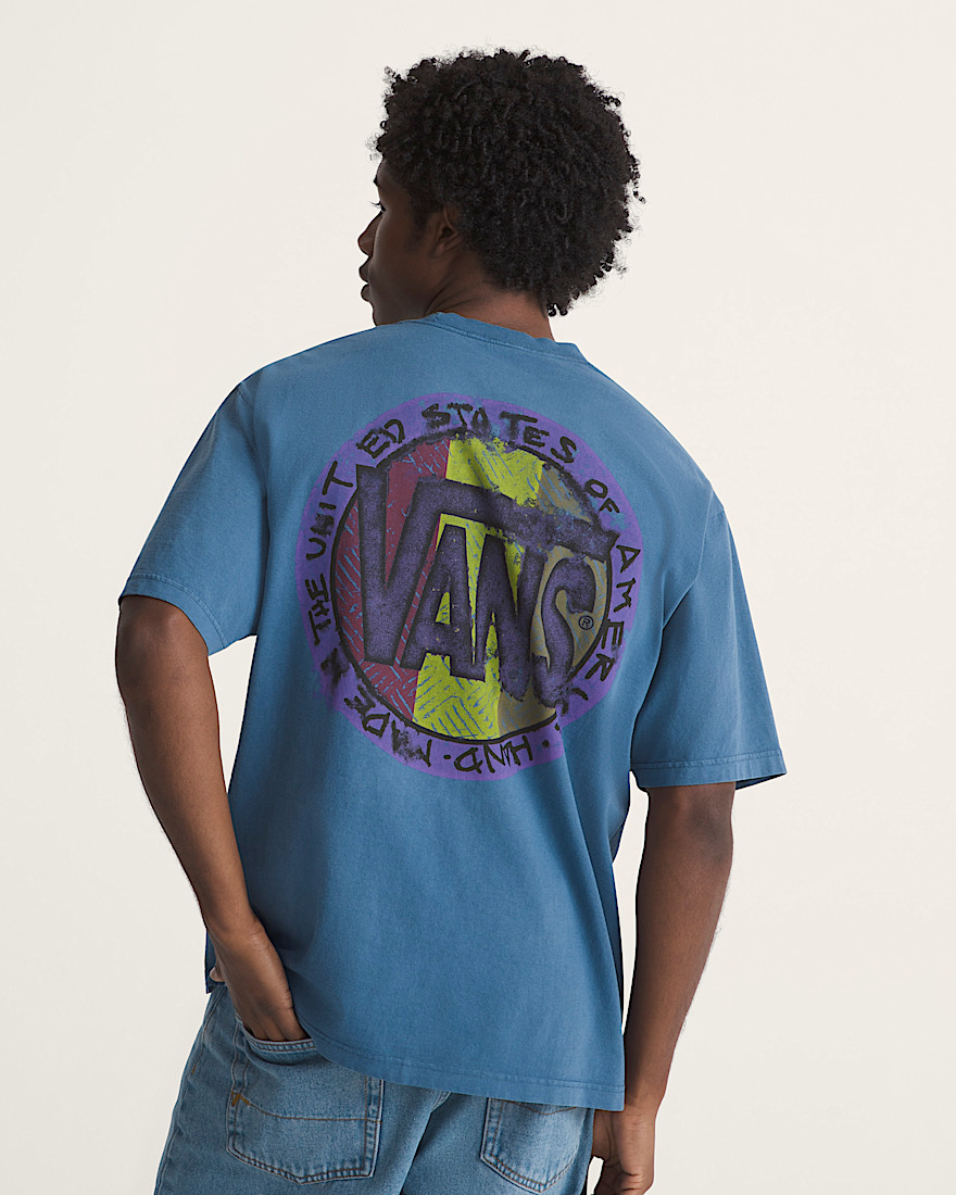 Blotched Circle TShirt VANS True Navy Blue HERO