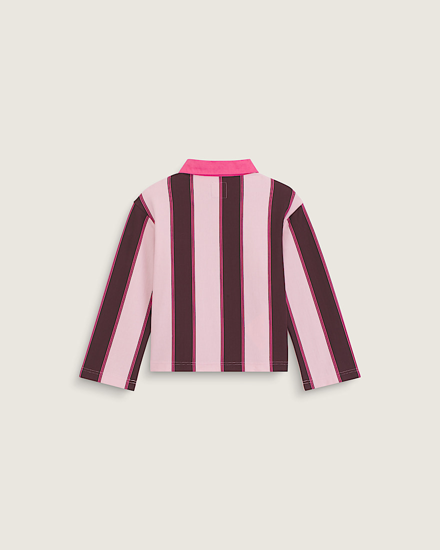 Kids Becky Rugby Shirt VANS Coral Blush ALT1