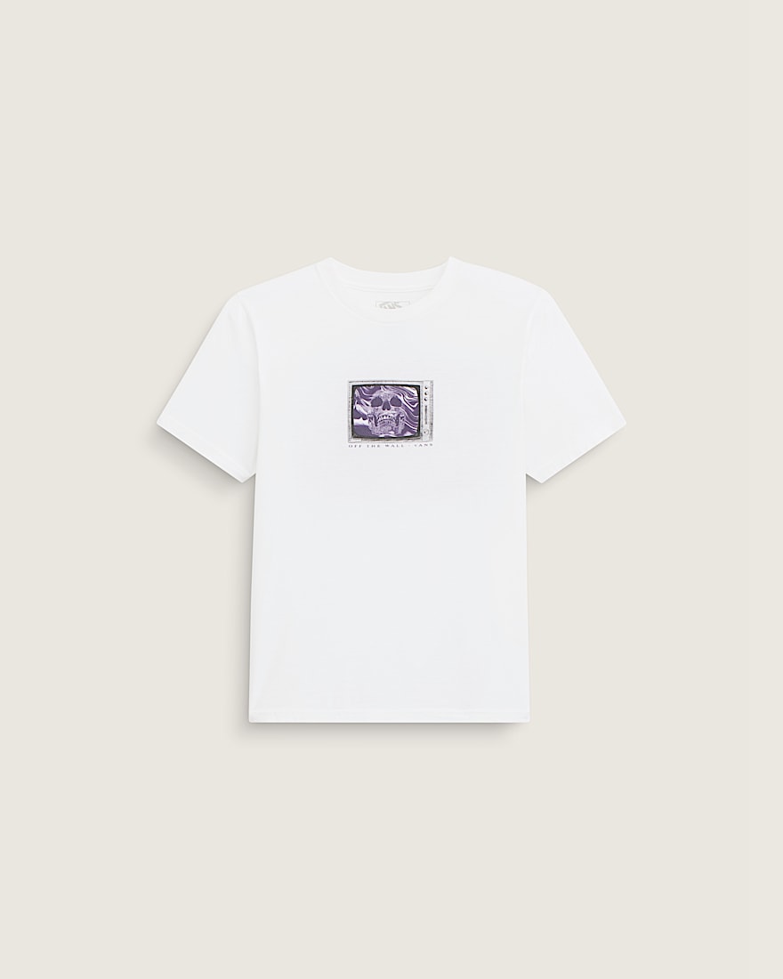 Kids Tune In Skull Out TShirt VANS White ALT2