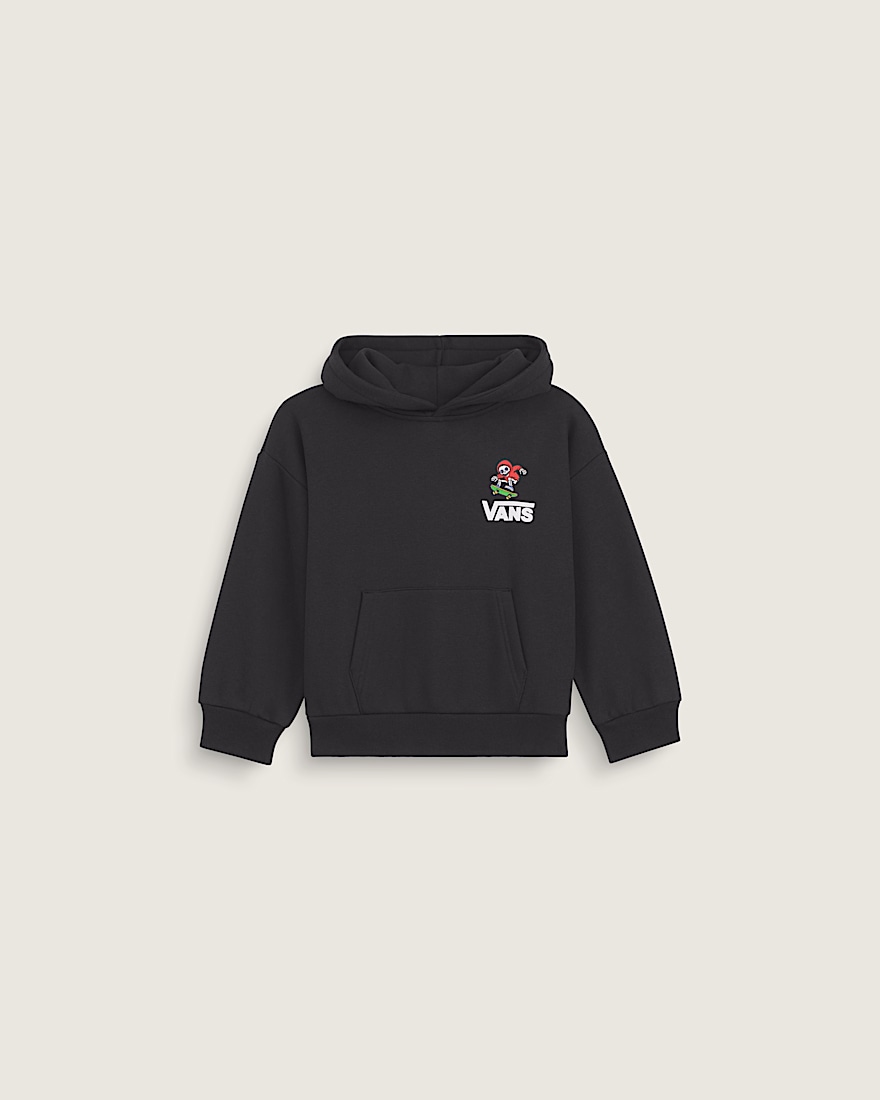 Little Kids Glow Bones Pullover Hoodie VANS GlowintheDark Black ALT2