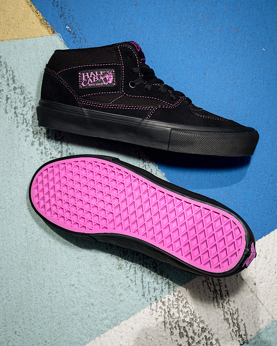 Skate Half Cab Shoe VANS Black Magenta Pink ALT6