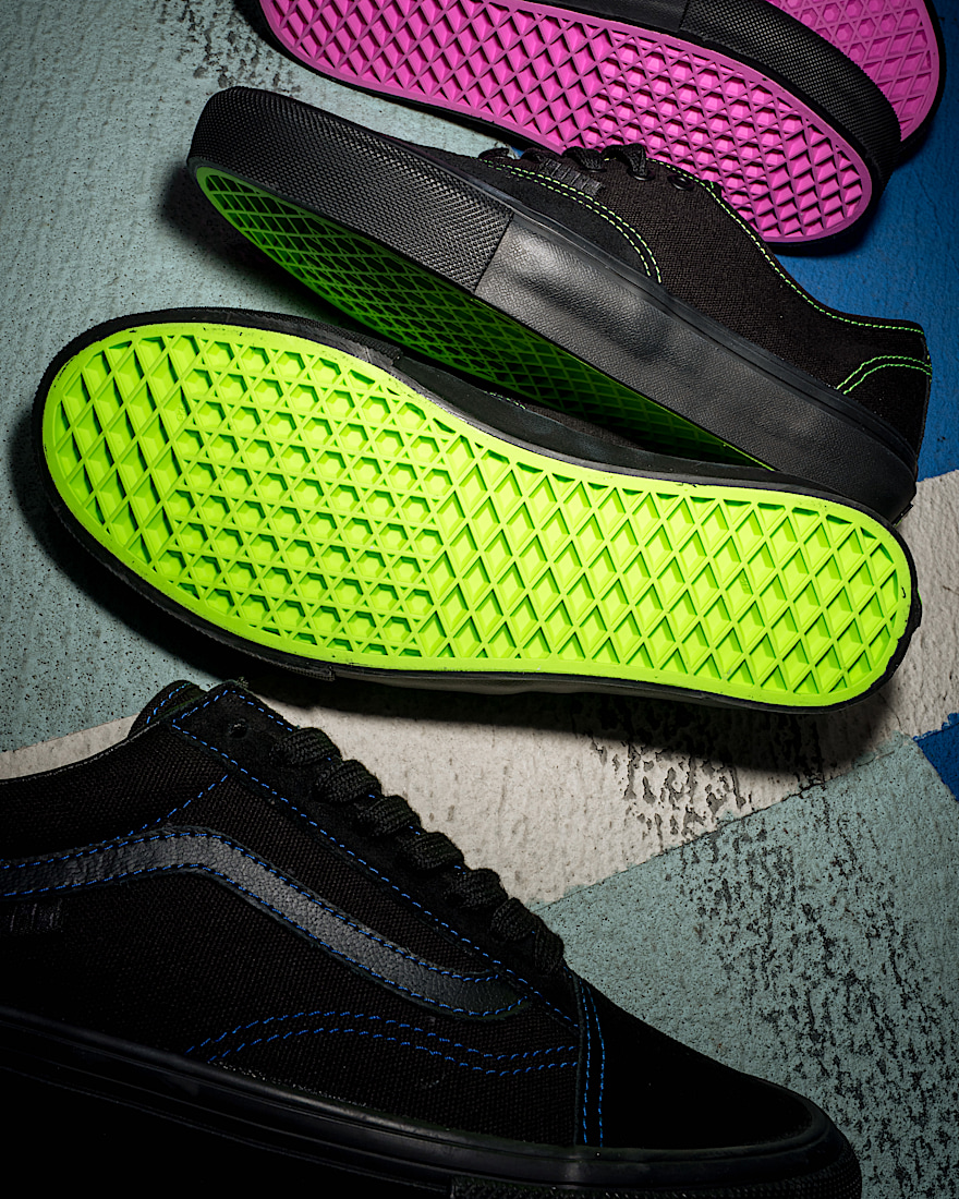 Skate Authentic Shoe VANS Black Green Gecko ALT7