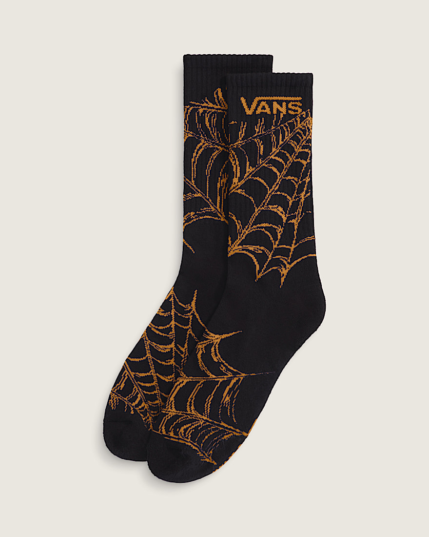 Webbed Out Crew Socks VANS Citrus Burst Orange HERO
