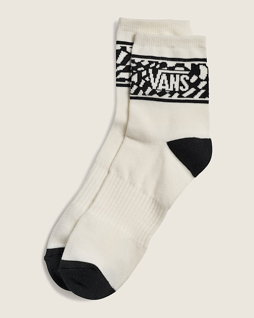 Warp Check Half Crew Socks VANS Egret White HERO