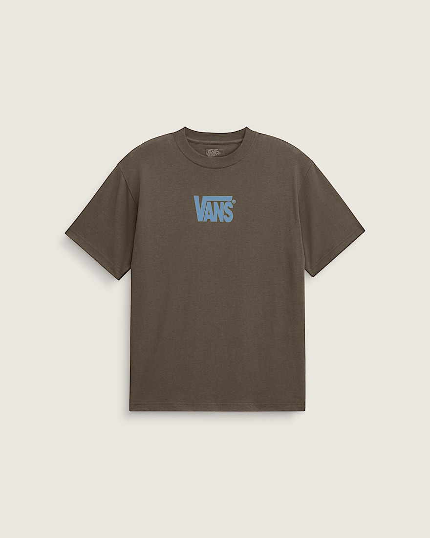 Stretch Logo TShirt VANS Vintage Cocoa Brown HERO