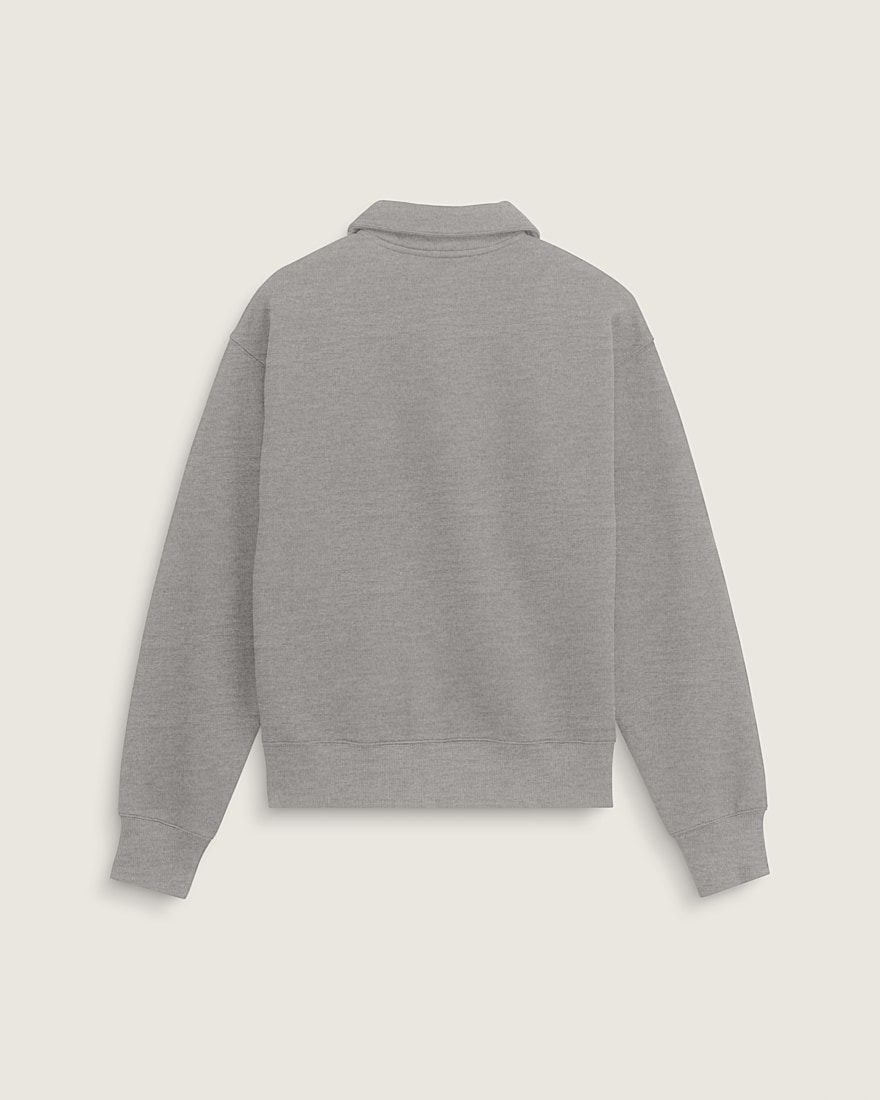 Polo Fleece Pullover VANS Cement Heather Grey ALT1
