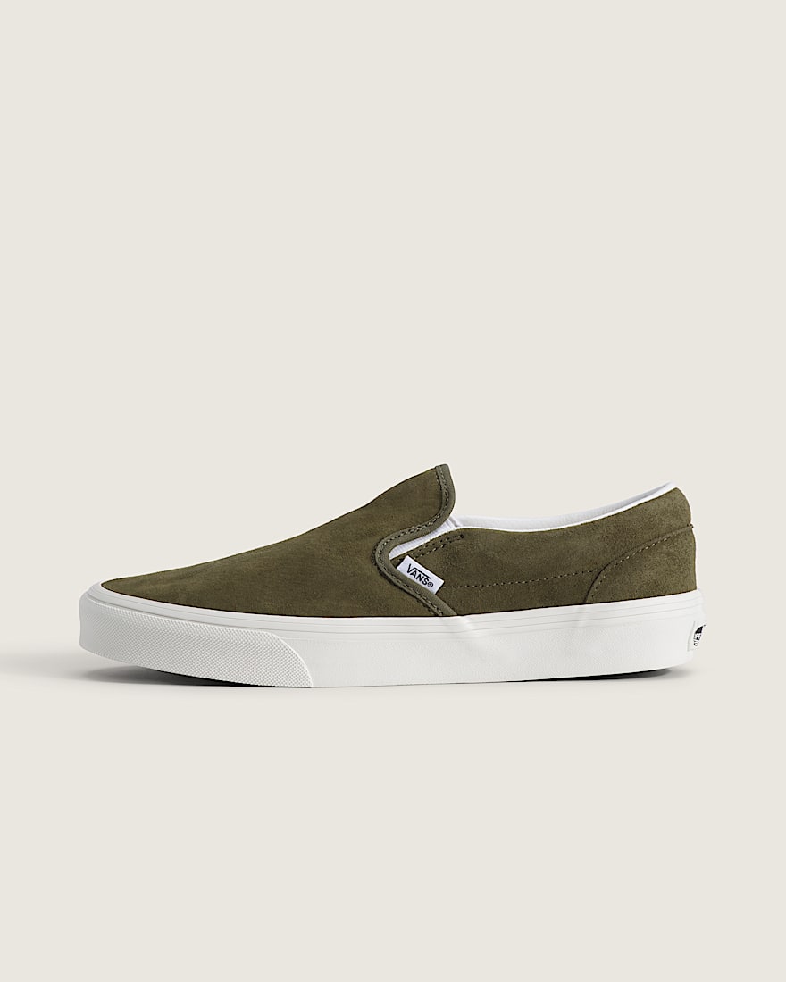 Classic SlipOn Shoe VANS Mossy Olive Green HERO