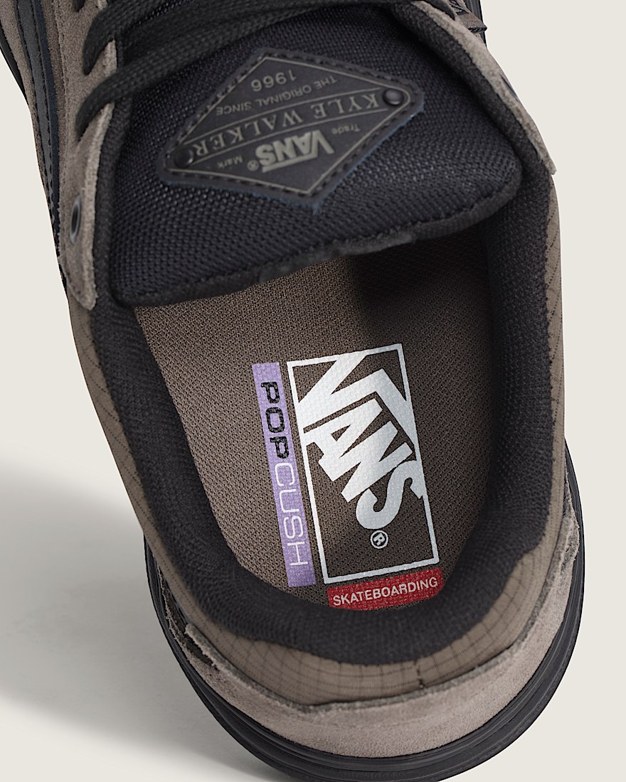 Skate Kyle Walker Wafflecup Shoe VANS Ripstop Bungee Cord Brown ALT4