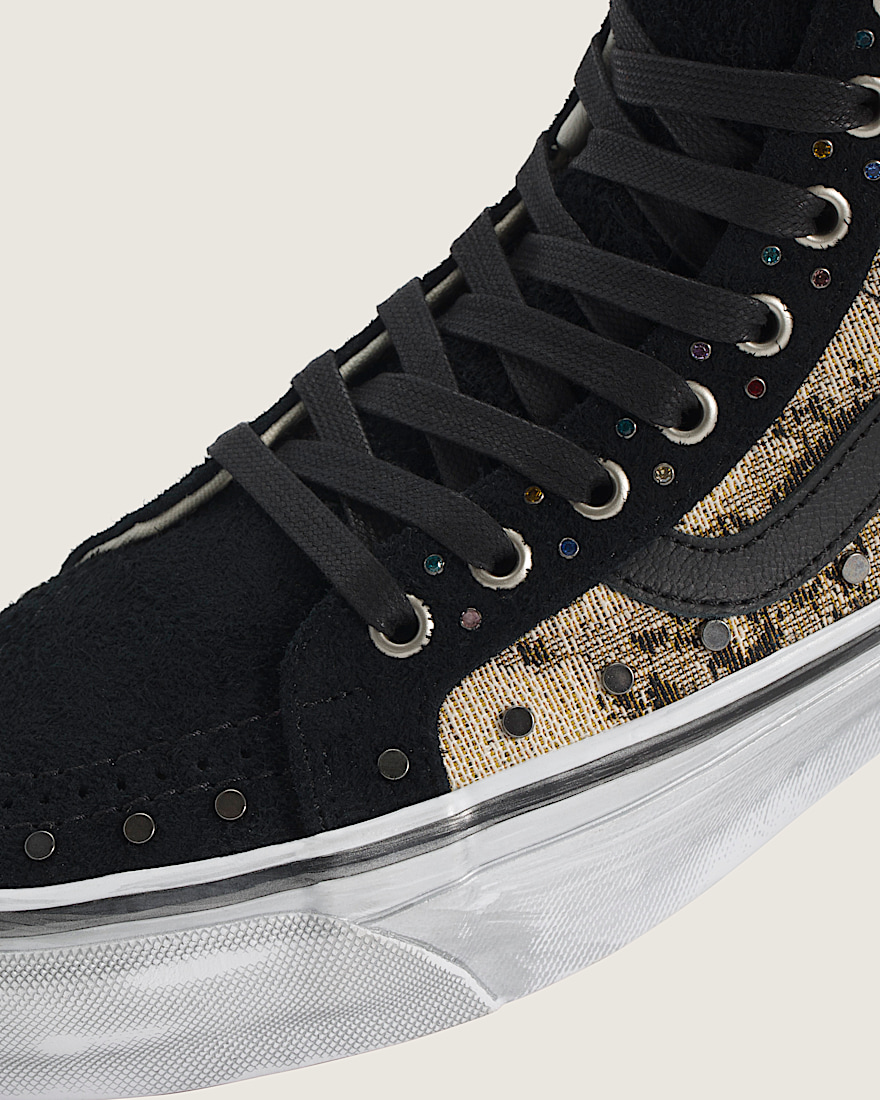 Premium Sk8Hi Shoe VANS Floral Rivets Black Multi ALT4