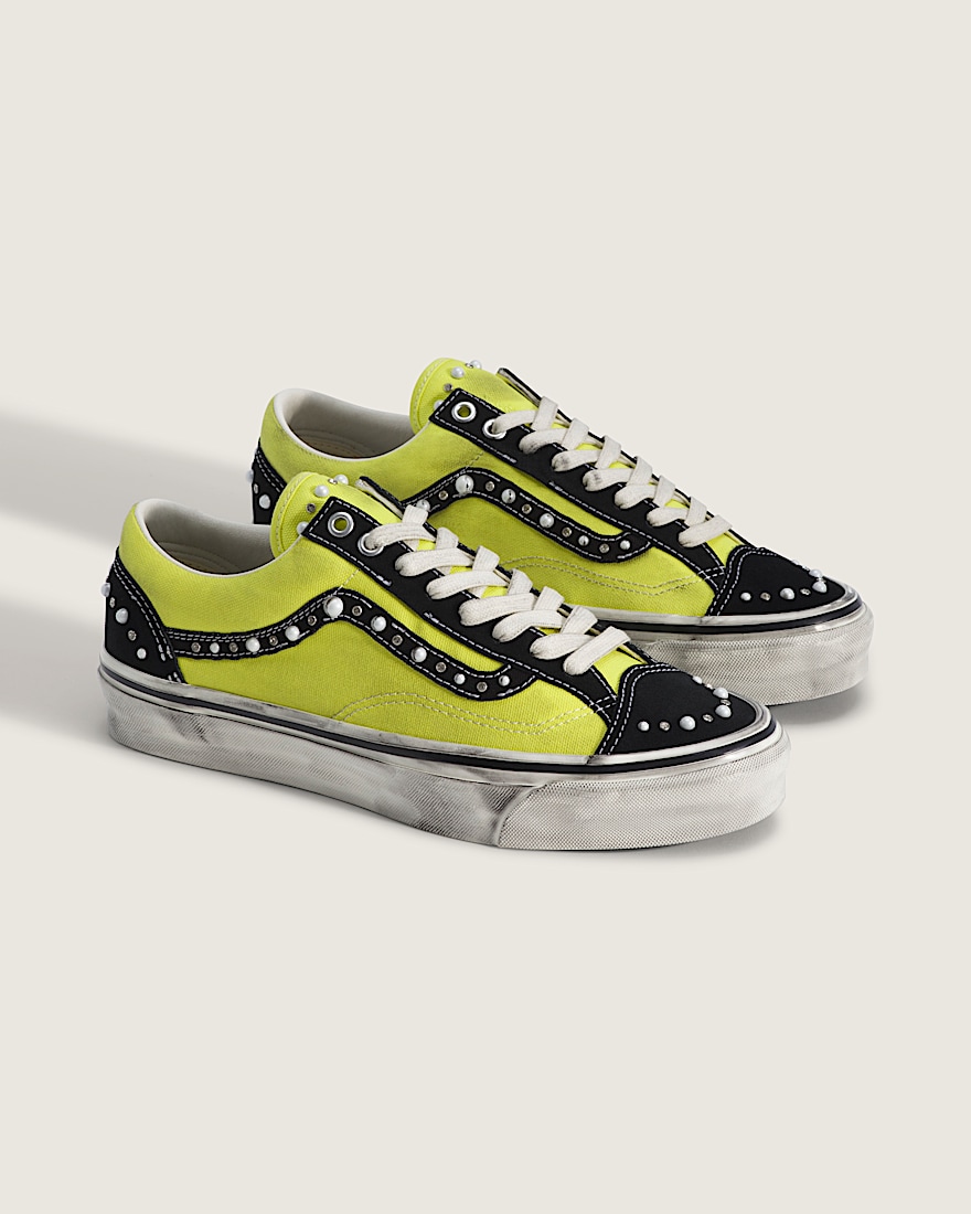 Premium Old Skool 36 Shoe VANS Pearlized Black Fluro Lime ALT1