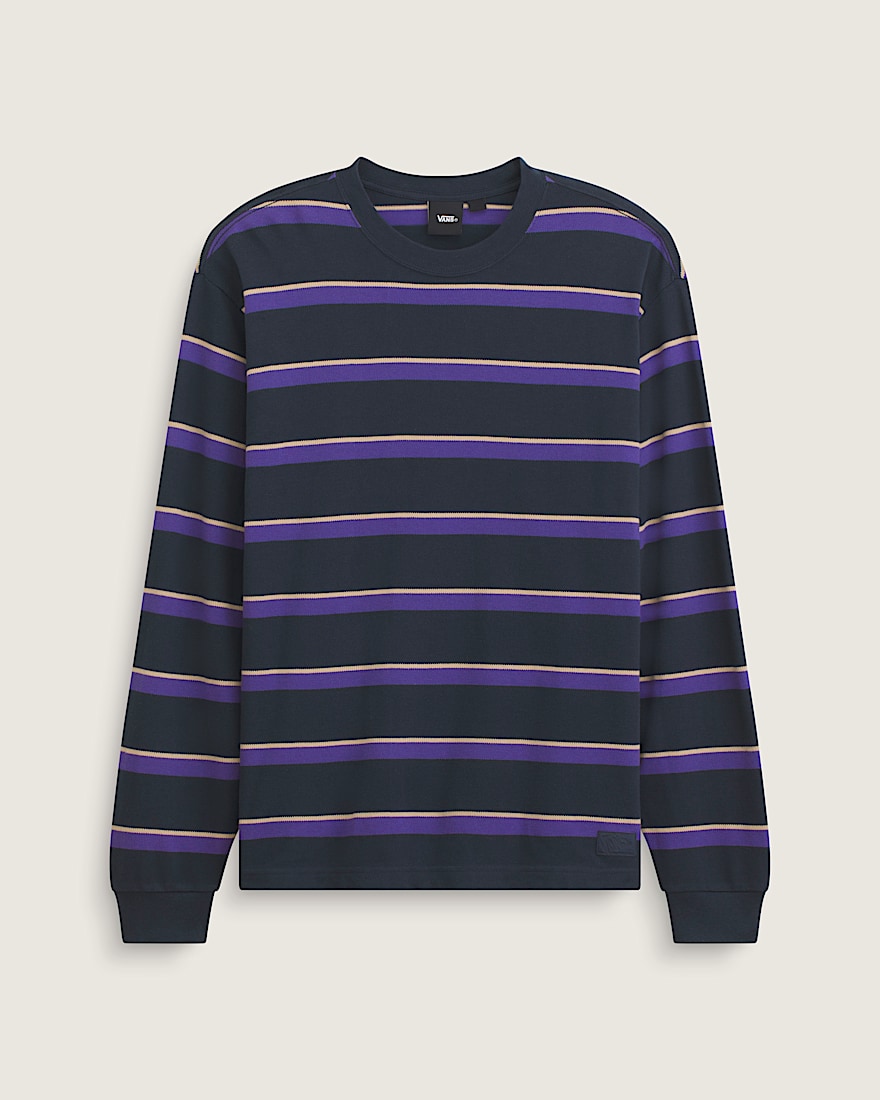 Vorlop Stripe Long Sleeve Knit VANS Parisian Night Blue HERO